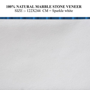 Revestimiento de Piedra de Mármol Blanco Natural con Diseño de Ondas, Panel Decorativo para Pisos | Fabricante y proveedor de losas de mármol de la India - Product Image 1