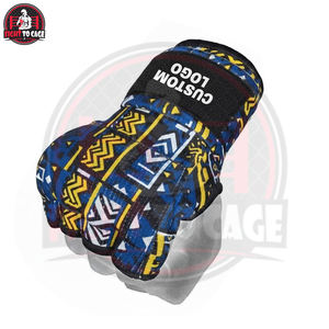 Bandages de boxe et de MMA rembourrés en gel de qualité supérieure avec support de poignet, bandages rapides pour Muay Thai, Kickboxing et sports de combat - Product Image 3