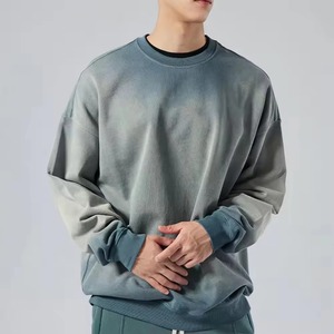 Sudadera de Hombre Estilo Nuevo, Calidad Premium, Lisa, Básica, Lavada al Ácido, de Algodón y Poliéster, Gruesa, Sudadera con Capucha para Hombre - Product Image 4