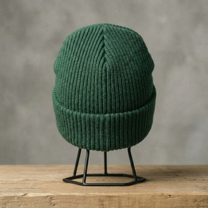 Gorro de Punto Verde para Hombre, Gorro de Invierno con Puño, Unisex, Estilo Urbano, Gorro Tipo Skull, Logotipo Personalizado, Accesorio de Moda al por Mayor - Product Image 2