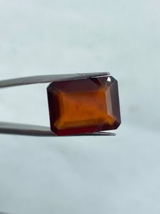 Brown <b>Colour</b> 2Pcs Natural Hessonite Gemstone Faceted Stone 16.15Cts For Jewelry Making - Product Image 2