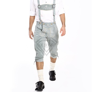 Pantalones Cortos de Cuero de Gamuza para Hombre de Alta Calidad, Estilo Bávaro, Diseño Personalizado, Venta al Por Mayor - Product Image 6