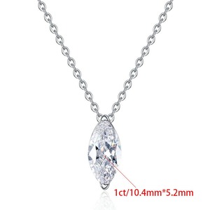 Collier pendentif en moissanite de haute qualité, style diamant, pour femmes, bijoux de mode, cadeau pour occasions spéciales, en vente - Product Image 2