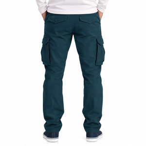 Men's Cargo <b>Pants</b> Casual Straight Mid Waist Multiple Pockets Utility Trousers Breathable Quick Dry Lightweight Spandex/Cotton - Product Image 3