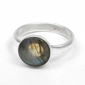 Classic & Simple Design 925 Sterling Silver Jewelry Handmade <b>Boho</b> <b>Rings</b> Available At Bulk Wholesale Jewelry With Labradorite - Product Image 1