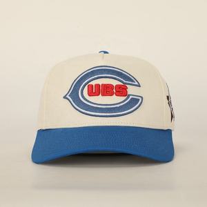 หมวกแก๊ปปักลาย Chicago Cubs แบบ 6 แผง ปีกสีน้ำเงิน สำหรับทุกเพศ สวมใส่สบายๆ สไตล์เบสบอล ผ้า Oxford คุณภาพดี เหมาะสำหรับกิจกรรมกลางแจ้ง ผลิตจากผ้าฝ้าย 100% - Product Image 1