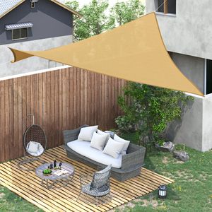 ผ้าใบกันแดดกลางแจ้งสีทรายขนาด 16 x 20 ฟุต พร้อมห่วงรูปตัว D และเชือก สำหรับลานบ้าน ระเบียง และสวน รวมผ้าใบและตาข่ายกันแดด - Product Image 6