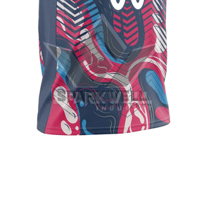 Maillot de basket personnalisé sublimé 3D, col en V, sans manches, en mesh 100% polyester, anti-transpiration, impression du nom de l'équipe, adulte unisexe, 400g - Product Image 2
