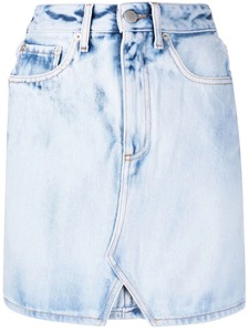 Jupe mini en jean taille haute pour femme, jupe crayon, couleur unie, style décontracté, avec poche, à porter toute l'année - Product Image 4