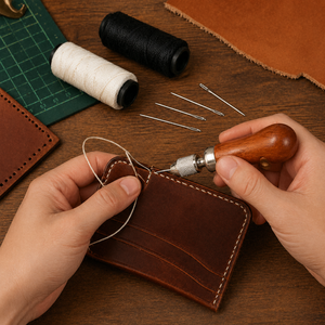 Kit de couture rapide pour cuir avec aiguilles à coudre noires et blanches, ensemble d'outils de couture à la main |   Aiguilles, Artisanat du cuir |   Inde 2026 : Pros de l'exportation - Product Image 2