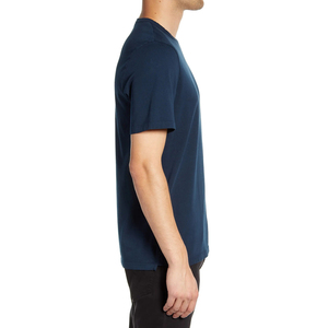 T-shirt pour homme en coton 100% personnalisé à prix avantageux, coupe ample, manches courtes, en stock - Product Image 4