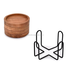 Posavasos de madera de Acacia de la mejor calidad, posavasos de madera de resina dura, soporte para taza de té, exportaciones descaradas, alfombrillas y almohadillas para bebidas - Product Image 4