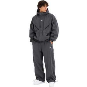Veste de survêtement à capuche zippée intégrale Y2K vintage avec logo imprimé personnalisé pour hommes, respirante et imperméable, avec pantalon de survêtement, vêtements de sport - Product Image 5