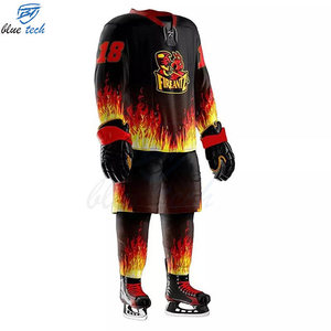 Conjunto de Uniforme de Hockey sobre Hielo Personalizado OEM, Jersey y Pantalones Cortos Sublimados, Ropa Deportiva Resistente para Jugadores Profesionales - Product Image 3