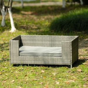 Cuccia per Cani in Vimini PE per Tutte le Stagioni, Arredo da Esterno per Animali Domestici, Recinto da Giardino, Elegante Cuccia per un Vivere Confortevole del Cucciolo - Product Image 5