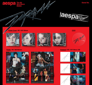 หนังสืออิเล็กทรอนิกส์ (CD) รุ่น Drama Scene Ver ของ aespa วงเคป๊อป วัสดุกระดาษและพลาสติก ภาษาเกาหลี สำหรับทุกวัย รุ่น BW-155 - Product Image 4