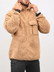 Wholesale Custom Unisex Sherpa Hoodie Spandex Polyester <b>Winter</b> <b>Fleece</b> Hooded Sweatshirt Breathable Eco Friendly Casual OEM - Product Image 6