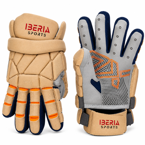 ถุงมือลาครอส IBERIA SPORTS รุ่น Professional Premium PU |   ถุงมือกีฬาแบบมีแผ่นรองปรับแต่งได้สำหรับผู้ชายและผู้หญิงสำหรับการฝึกซ้อม - Product Image 5