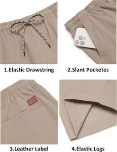 Pantalones Cortos Bermuda para Hombre Everyday Motion, Cierre con Cordón en la Cintura, Transpirables, de Secado Rápido, Casuales, para Gimnasio, Deportes, Playa, Verano - Product Image 5