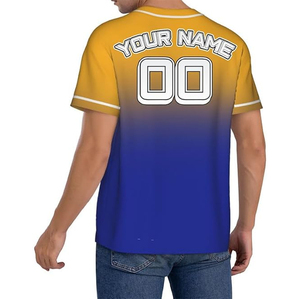 Maillot de baseball personnalisé pas cher, sérigraphié, col en V, respirant, en coton biologique, avec nom et logo d'équipe sur mesure, vente en gros - Product Image 5