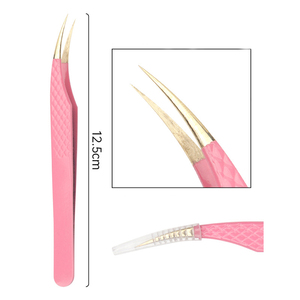 แหนบต่อขนตา SHEARS BEAUTY ระดับมืออาชีพ ทำจากสแตนเลสสตีล ปลายไฟเบอร์แม่นยำ ลายหัวใจ สีสันสดใส บริการสั่งทำพิเศษ - Product Image 6
