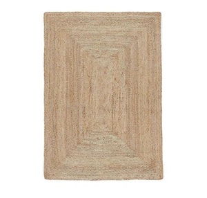 Tapis en jute fait main, tapis tressé en fibres naturelles, écologique, style bohème, couleur unie, poils moyens, tapis de sol pour la maison, vente en gros - Product Image 5