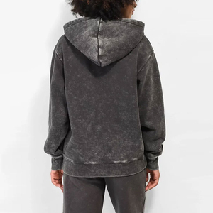 Sudaderas con Capucha Estilo Acid Wash OEM Unisex, Sudaderas Vintage Esenciales para Hombre y Mujer, Sudadera con Capucha Personalizada con Efecto Desgastado por el Sol - Product Image 6