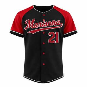 OEM Custom Breathable Baseball Jerseys | Sublimated <b>Button</b>-<b>Up</b> Team Uniforms | <b>Short</b> <b>Sleeve</b> | Custom Player Name & Number - Product Image 2