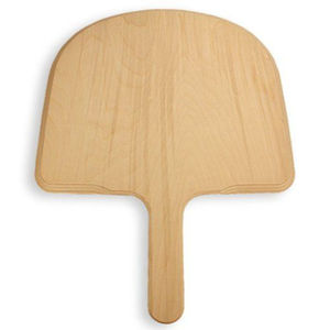 Tabla para pizza de madera natural premium, la más vendida, con mango, para servir y cortar pizza. - Product Image 1