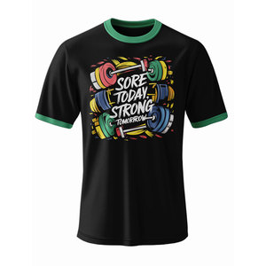ชุดกีฬาผู้ชาย OEM ODM เสื้อยืดออกกำลังกายลำลอง สีพื้น เสื้อผ้ากีฬาน้ำหนักเบา ระบายอากาศได้ดี - Product Image 5