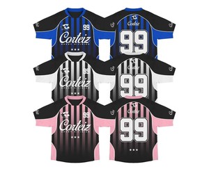Maillot de sport en maille surdimensionné pour homme, coupe ample personnalisée, manches courtes, 100 % polyester, avec propriétés respirantes et séchage rapide - Product Image 3