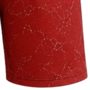 Red Black Speckled Print Athletic Sports <b>Shorts</b> with <b>Elastic</b> <b>Waistband</b> Lightweight Breathable Gym Workout Training Performance - Product Image 3