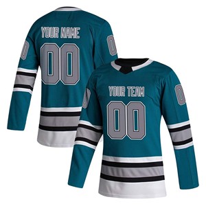 Camiseta de Hockey sobre Hielo Personalizada con el Nombre de tu Equipo 00, Impresión Digital, Cuello en V, Manga Larga, Secado Rápido, Transpirable, Absorbe la Humedad, para Hombre Adulto - Product Image 3