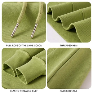 Sudadera con Capucha Unisex de Fábrica Directa, 100% Algodón, Felpa Francesa, Color Sólido, Estilo Casual para Otoño, Corte Regular, Tejido de Punto - Product Image 3