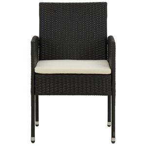 Juego de Comedor para Jardín en Negro y Crema para Experiencias Gastronómicas al Aire Libre - Product Image 5