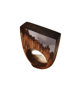 Anneau de serviette personnalisable en bois et résine époxy pour la maison, l'hôtel, la table, les fêtes – Qualité supérieure et meilleur prix - Product Image 1