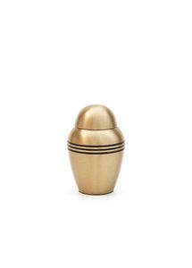 Urna Zen Asiática Tradicional Hecha a Mano en Latón con Incrustaciones de Aves y Flores, Florero Conmemorativo para Mesa - Product Image 4