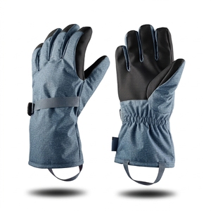 Gants de ski d'hiver antidérapants pour l'extérieur, gants de ski en cuir coupe-vent, gants de sport confortables pour la conduite et le ski avec logo personnalisé - Product Image 2