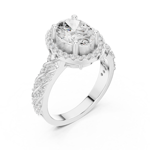 แหวนเพชรหล่อ14K ออกแบบอัญมณีหรูหราสำหรับผู้ค้าส่ง - Product Image 5