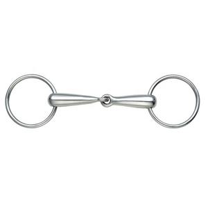 Bague ample en acier inoxydable, anneau creux fait sur mesure avec embout en argent allemand, 4 pièces - Product Image 1