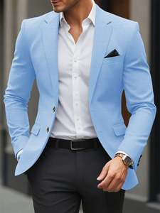Abrigo para Hombre, Corte Entallado, Ropa Exterior Formal, Diseño Elegante, Tela Transpirable, para Negocios, Viajes, Oficina, Fiestas - Product Image 4