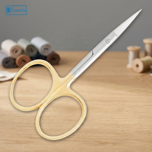 Custom Logos Manicure Scissors Stainless Steel Sharp Blade Stainless Steel Handle Round Hole Beauty Tool for <b>Nail</b> Care Adults - Product Image 3