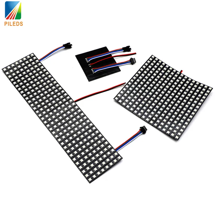 8x326x16 8x8LED matrix light LED Pixel Screen Dot Matrix WS2812B Full Color Panel Module SK6812 Flexible Alphabet Programmable