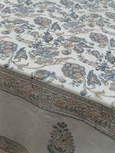 Artisanat Sanvi K : Tapis vintage 100 % coton, fait main, imprimé au bloc, motif floral, lavable, absorbant, personnalisable, élégant, pour les fêtes - Product Image 2