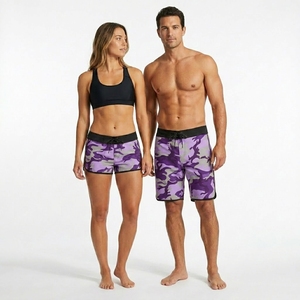 Shorts de surf camouflage pour hommes, shorts de bain à séchage rapide, légers, taille élastique, vêtements de plage, tenue décontractée d'été, style vacances - Product Image 5