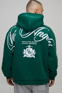 Sudaderas con Capucha Personalizadas para Hombre, de Invierno, de Alta Calidad, 100% Algodón, Corte Regular, Felpa Gruesa, Hombros Caídos - Product Image 3