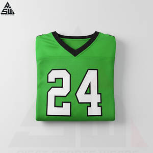 Uniforme d'équipe de football américain élégant, taille plus, 100% polyester, coupe confortable, entraînement, compétition, design avancé - Product Image 6