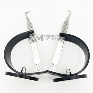 Pince à cils RMI 90 degrés à pointe mate, design Butterfly Bottom, pour volume et pointe diamant / Support de pince à cils individuelle - Product Image 5