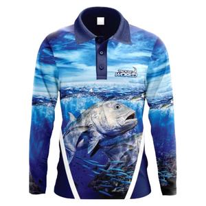 Chemise de pêche pour homme à manches longues, sublimation, UPF 50, anti-UV, motif imprimé, vêtements d'extérieur - Product Image 3
