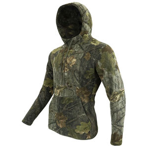 Veste à capuche streetwear vintage légère et surdimensionnée, imprimée camouflage sur toute la surface, personnalisable avec logo et design, vente en gros - Product Image 4